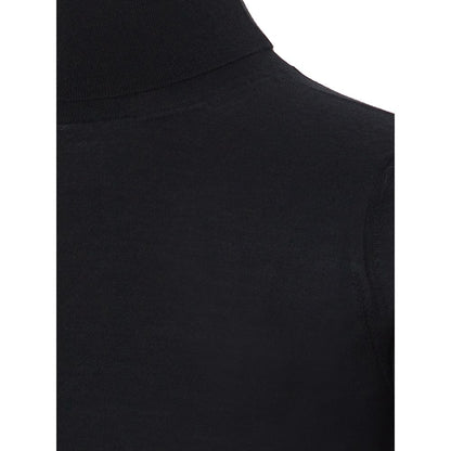 Elegant Black Cashmere Sweater for Men