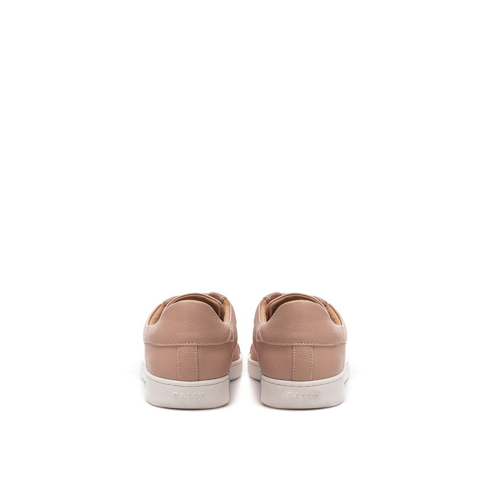 Bally Elegant Blush Leather Sneakers