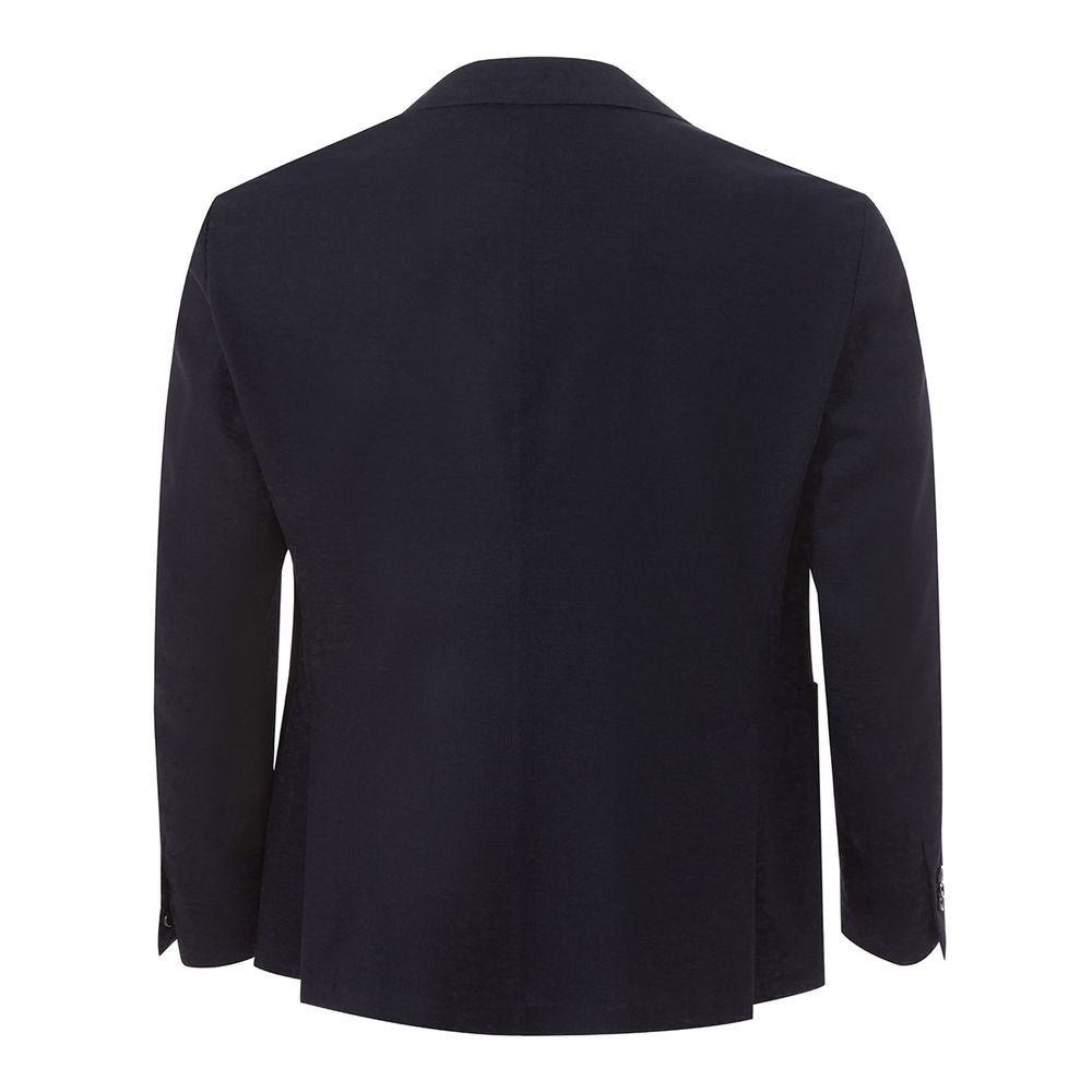 Lardini Men's Elegant Blue Cotton Blazer Jacket