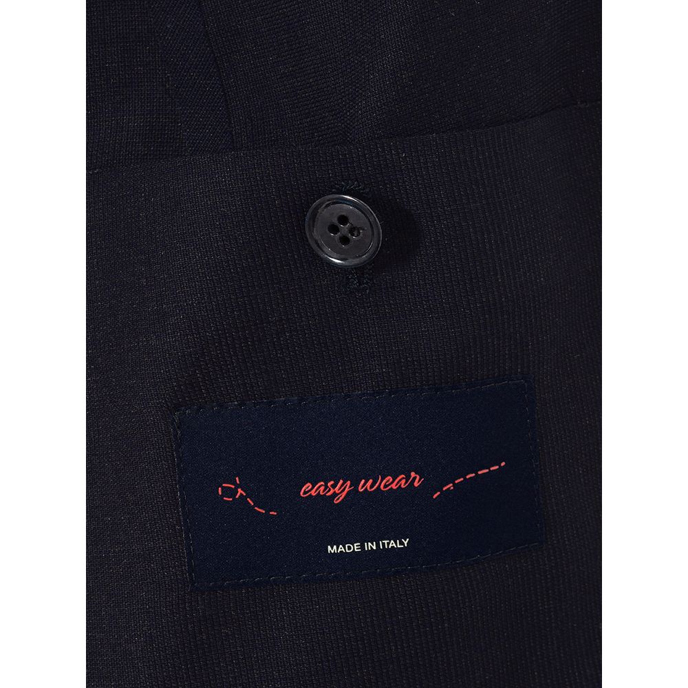 Lardini Men's Elegant Blue Cotton Blazer Jacket