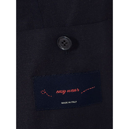 Lardini Men's Elegant Blue Cotton Blazer Jacket