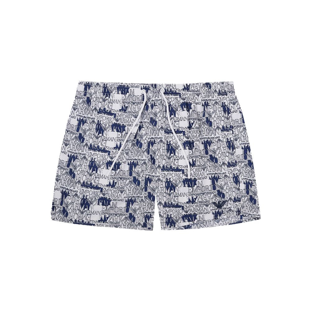 Elegant White Swim Shorts for the Modern Man