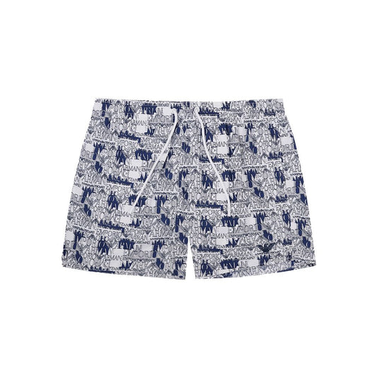 Elegant White Swim Shorts for the Modern Man