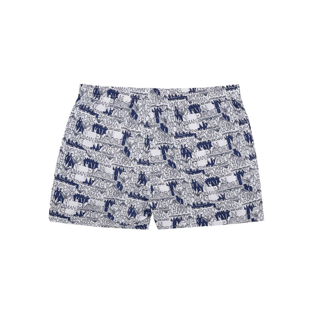 Elegant White Swim Shorts for the Modern Man