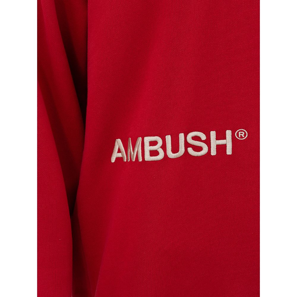 Ambush Crimson Knit Cotton Sweater