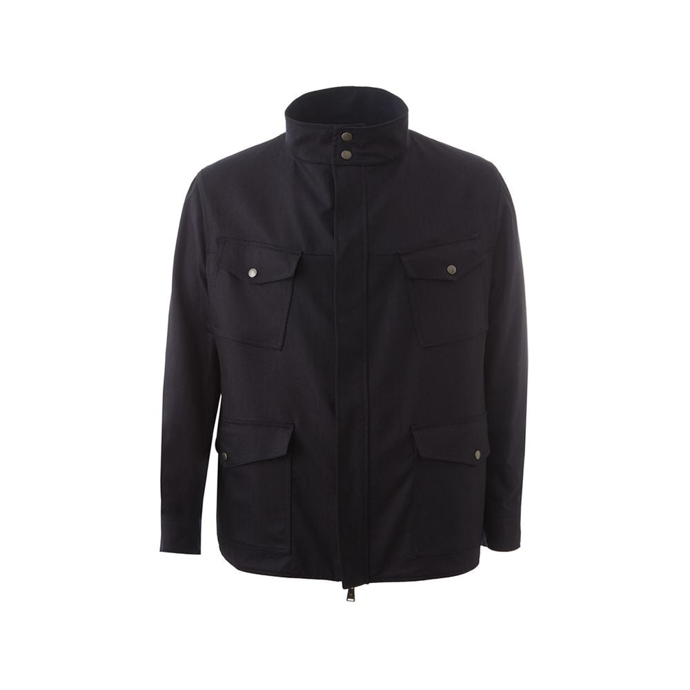 Lardini Men's Elegant Blue Italian Wool Jacket