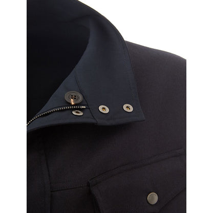 Lardini Men's Elegant Blue Italian Wool Jacket
