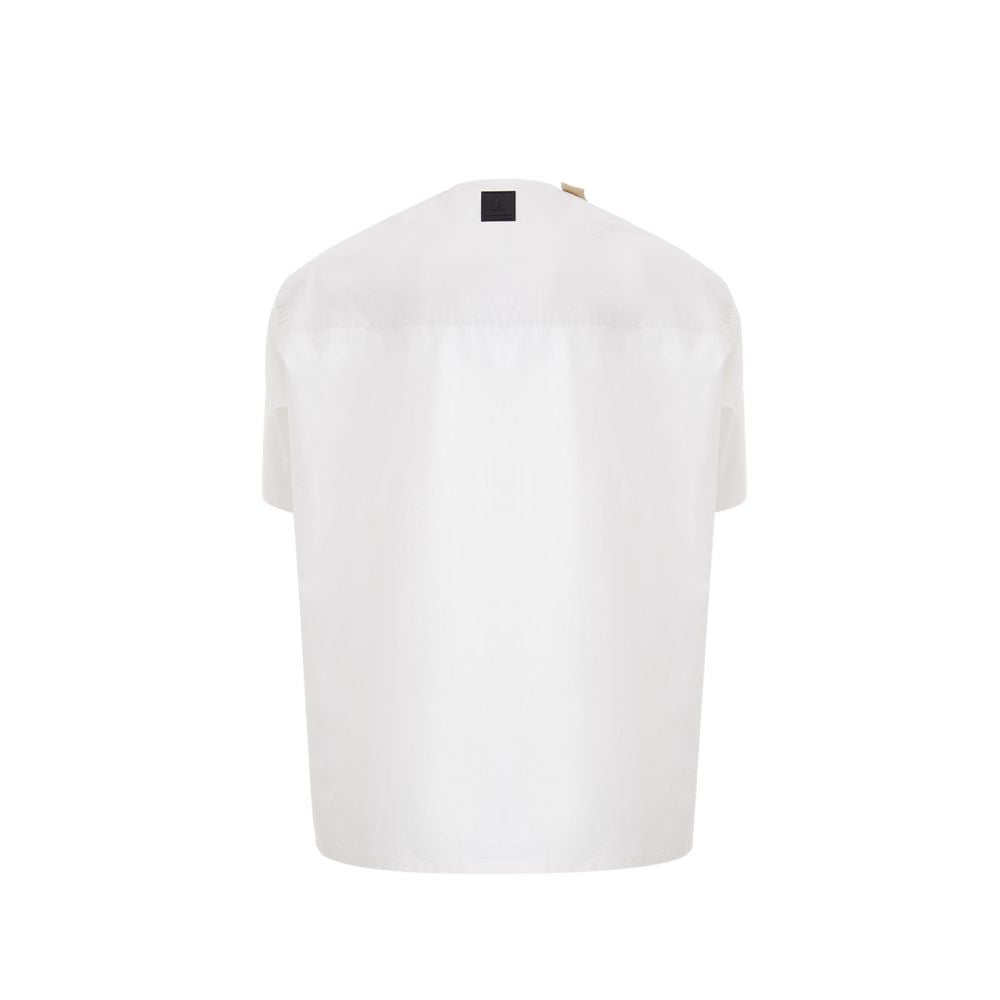 Emporio Armani Men's White Cotton Short Sleeve Sweater