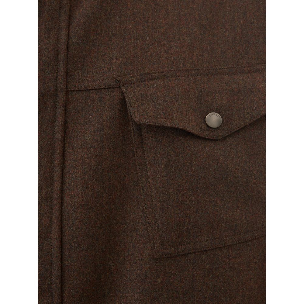Lardini Elegant Wool Blue Men's Jacket