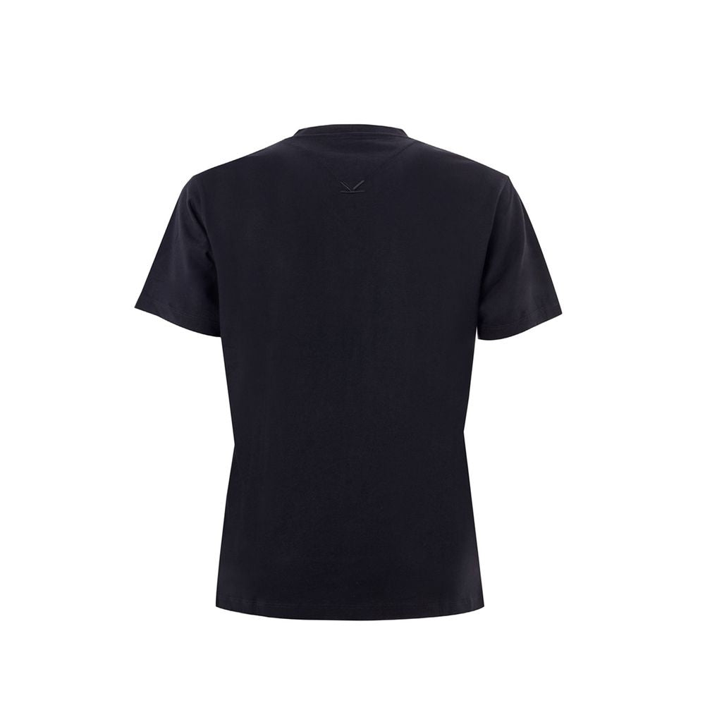 Elevated Black Cotton Tee for Men