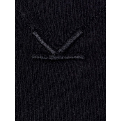 Elevated Black Cotton Tee for Men