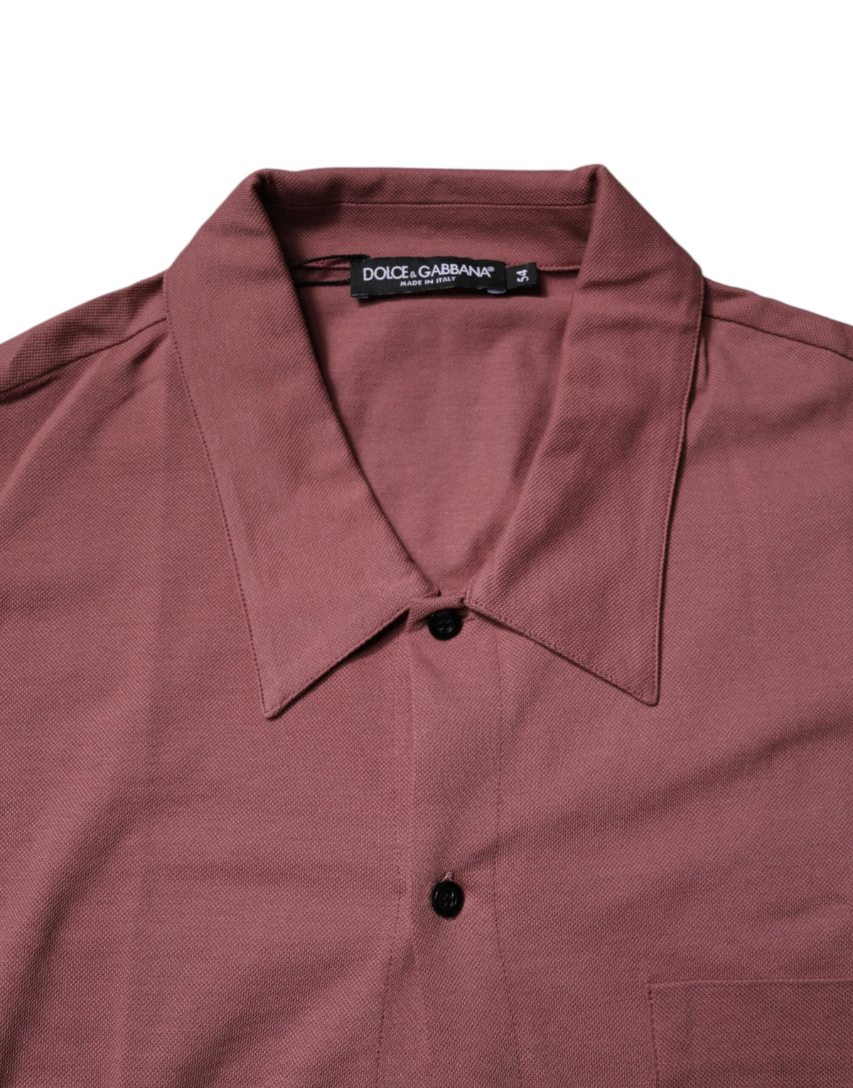 Dolce & Gabbana Men's Slim Short-Sleeve Viscose Cotton Polo Shirt - Pink