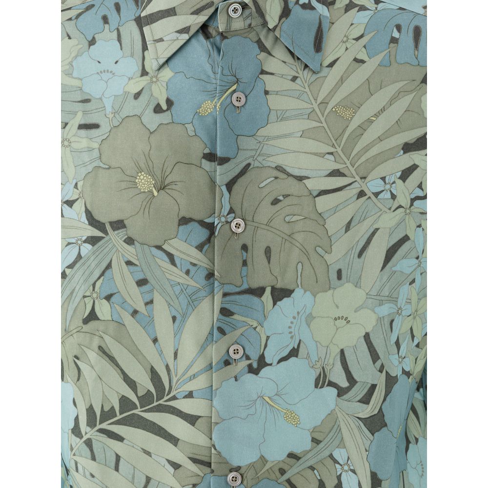 Tom Ford Blue Lyocell Shirt