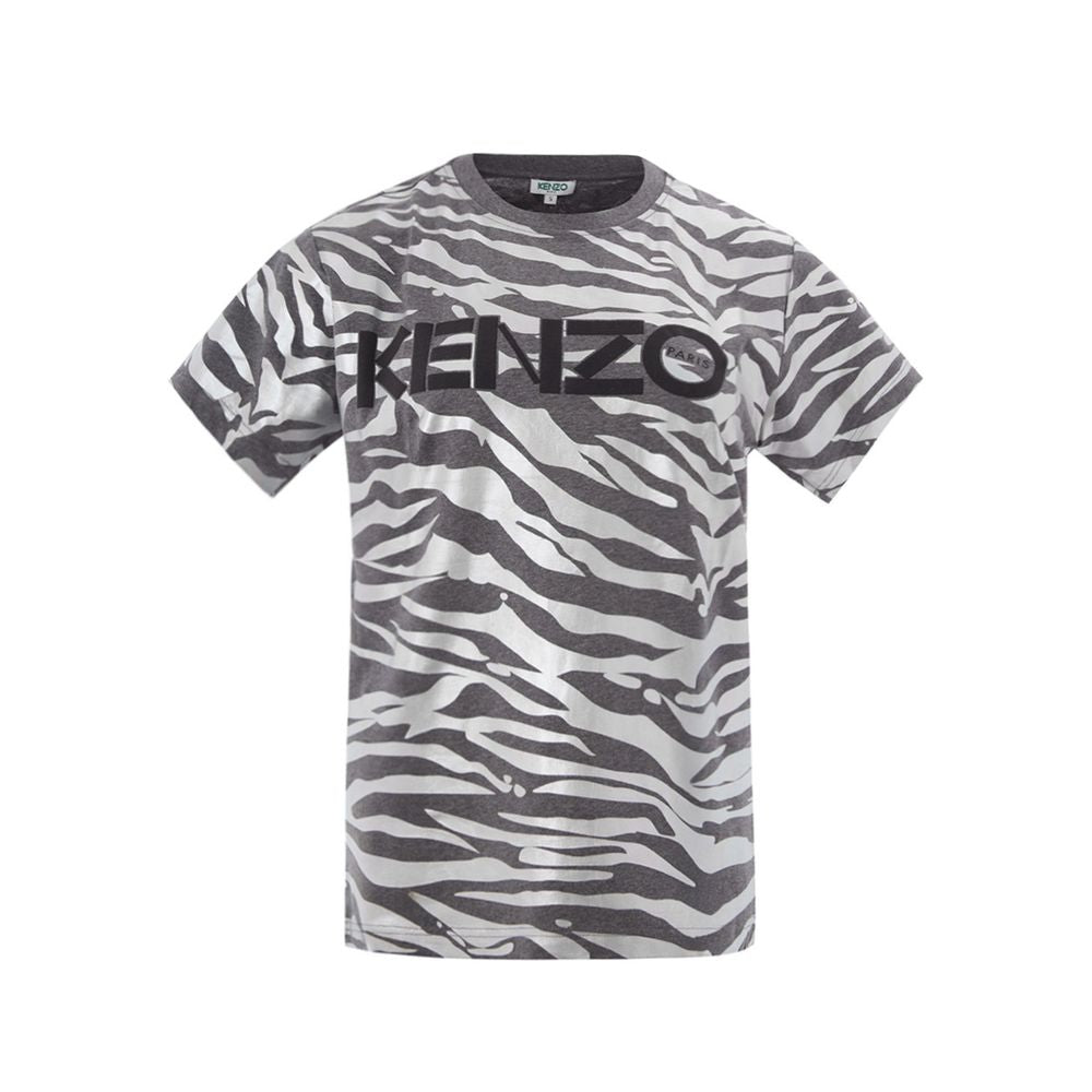 Multicolor Cotton Short Sleeve Crewneck T-Shirt