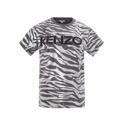 Multicolor Cotton Short Sleeve Crewneck T-Shirt