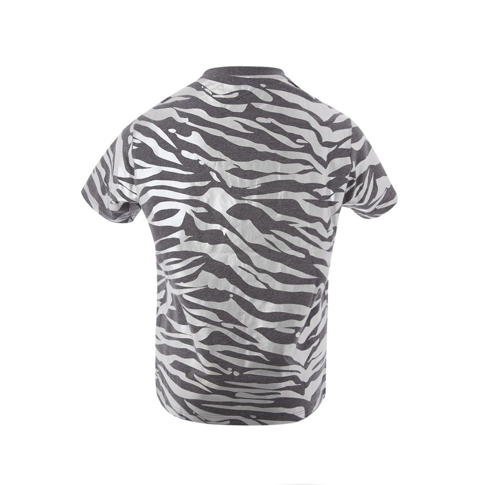 Multicolor Cotton Short Sleeve Crewneck T-Shirt
