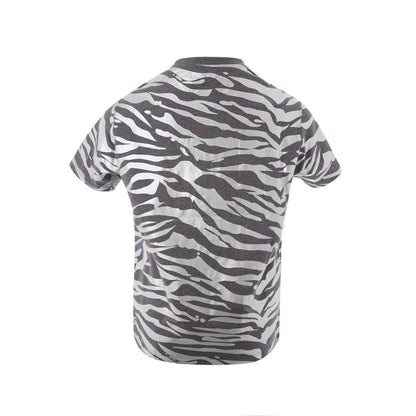 Multicolor Cotton Short Sleeve Crewneck T-Shirt