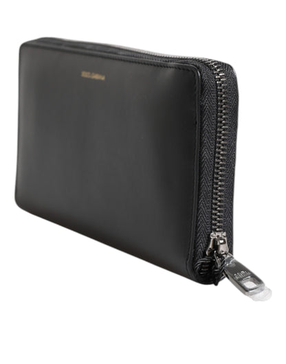 Dolce & Gabbana Exotic Leather Cardholder Wallet - Black Blue