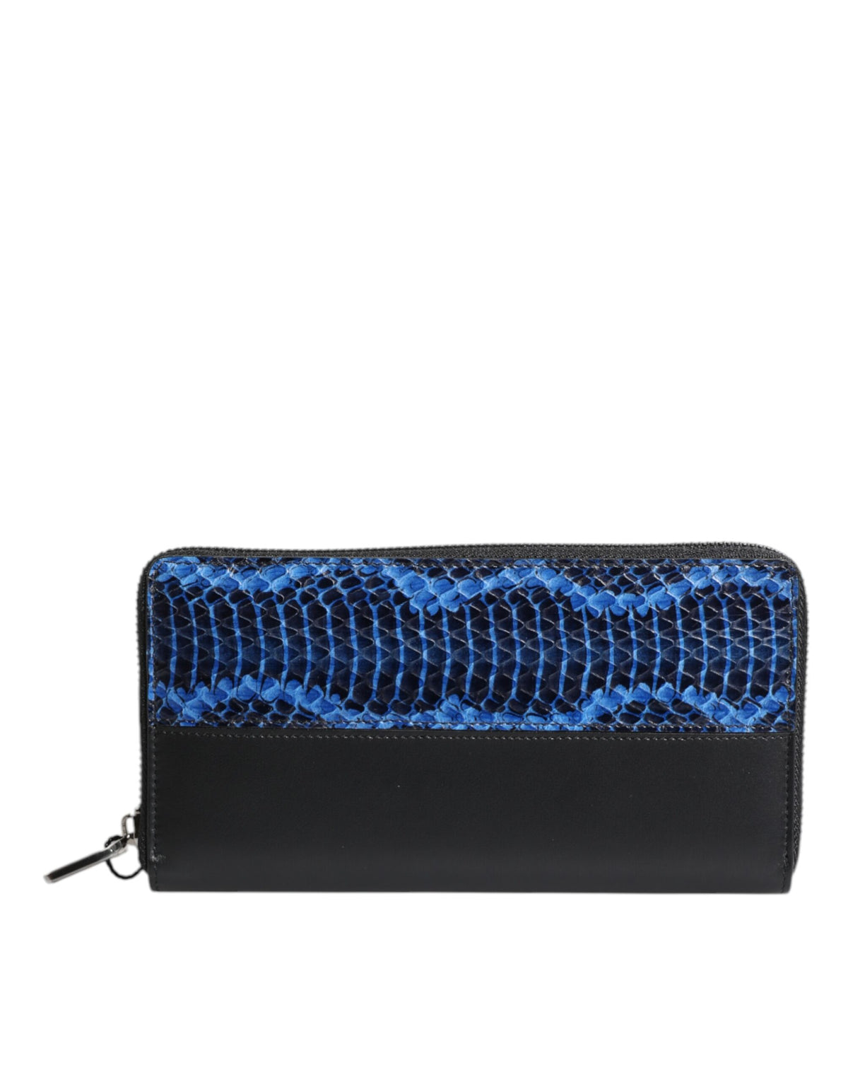 Dolce & Gabbana Exotic Leather Cardholder Wallet - Black Blue