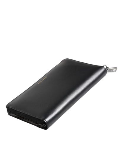 Dolce & Gabbana Exotic Leather Cardholder Wallet - Black Blue