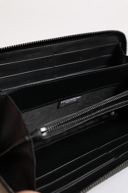 Dolce & Gabbana Exotic Leather Cardholder Wallet - Black Blue