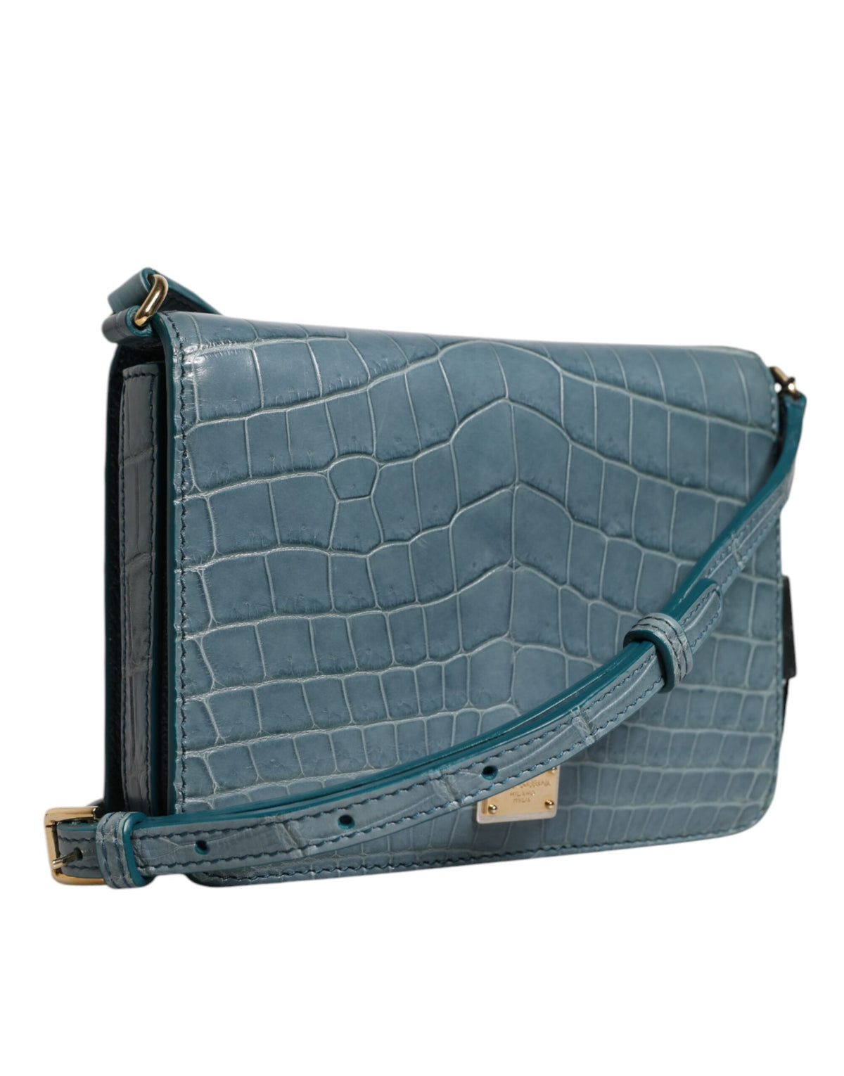 Dolce & Gabbana Exotic Leather Mini Crossbody Handbag - Black Gold Green