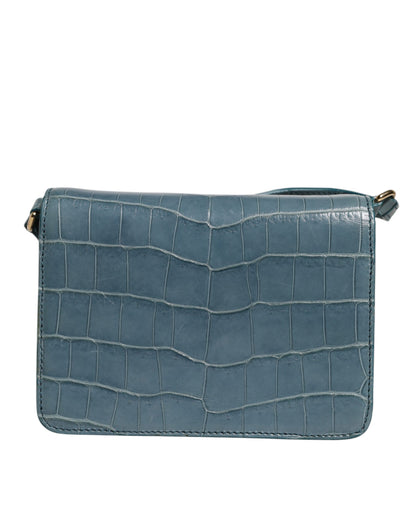 Dolce & Gabbana Exotic Leather Mini Crossbody Handbag - Black Gold Green