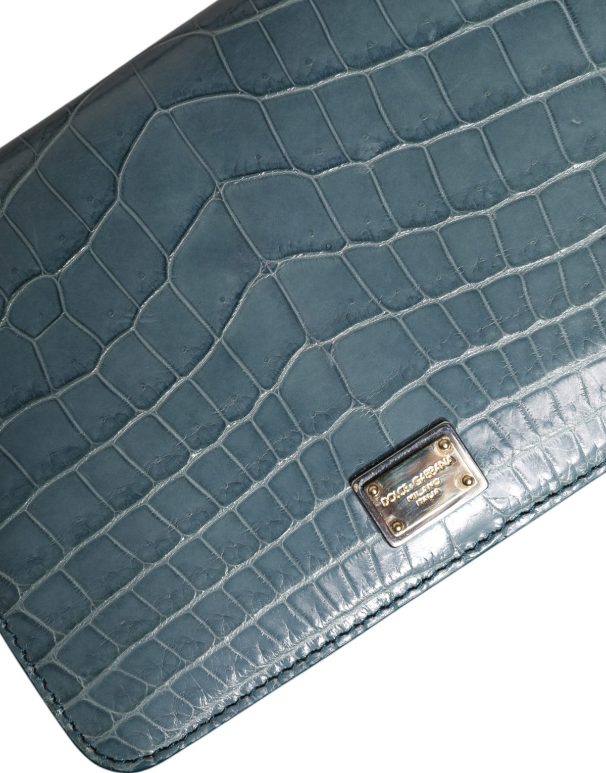 Dolce & Gabbana Exotic Leather Mini Crossbody Handbag - Black Gold Green