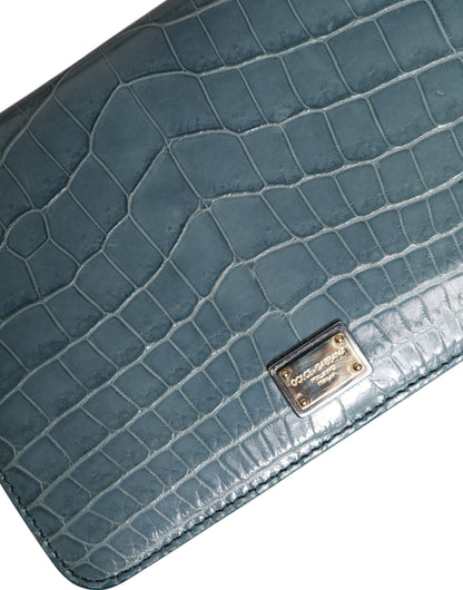 Dolce & Gabbana Exotic Leather Mini Crossbody Handbag - Black Gold Green