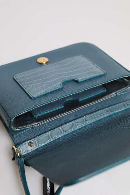 Dolce & Gabbana Exotic Leather Mini Crossbody Handbag - Black Gold Green