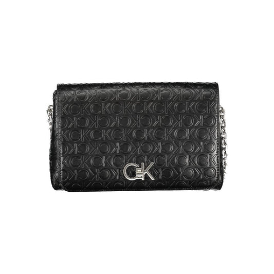 Calvin Klein Black Polyester Shoulder Handbag