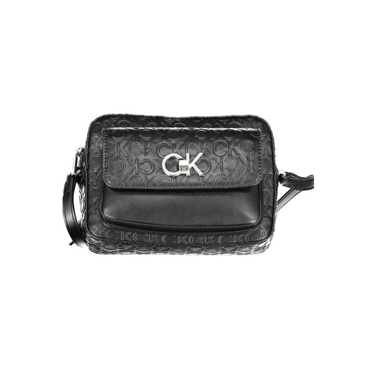 Calvin Klein Black Polyester Shoulder Handbag