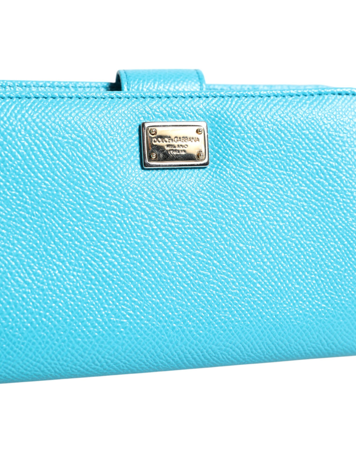 Dolce & Gabbana Patent Leather Cardholder Wallet - Light Blue