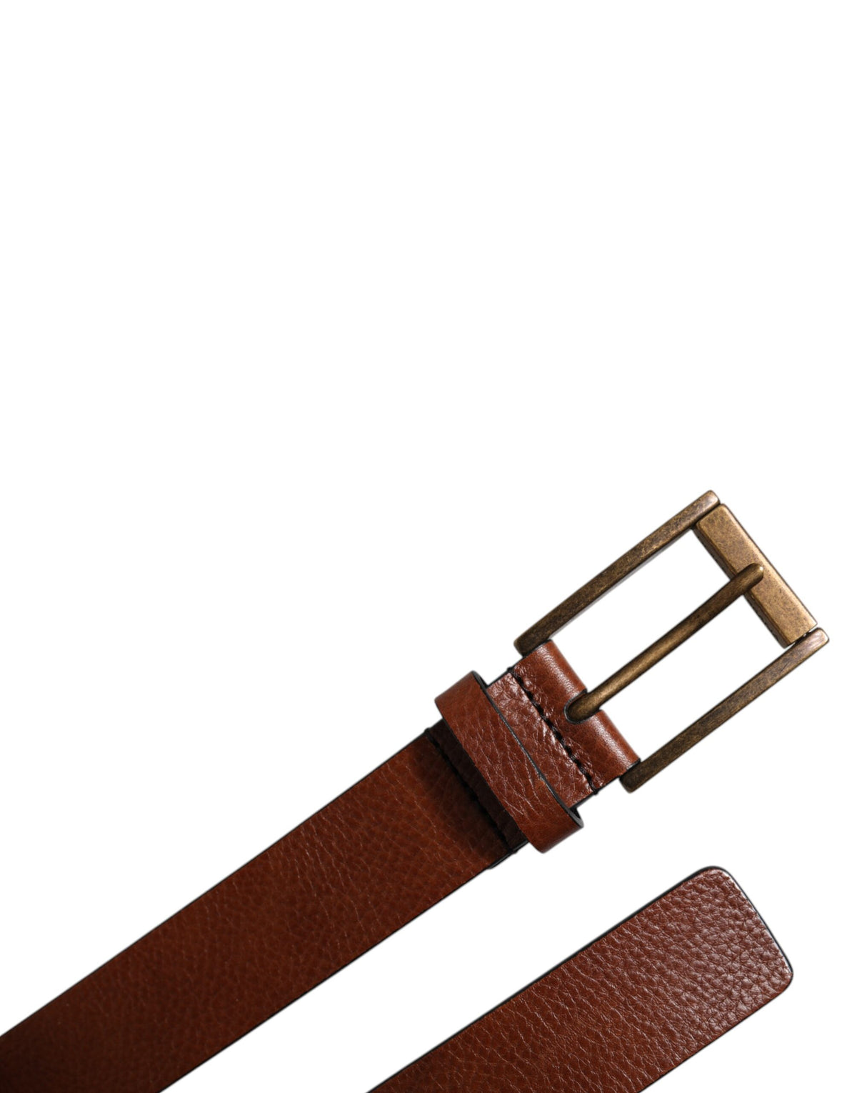 Dolce & Gabbana Calf Leather Belt - Bronze Brown