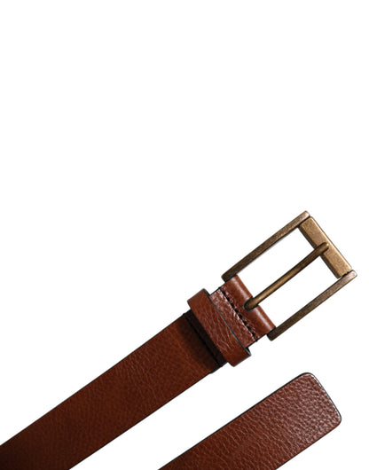 Dolce & Gabbana Calf Leather Belt - Bronze Brown