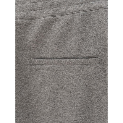 Elegant Gray Cotton Blend Trousers
