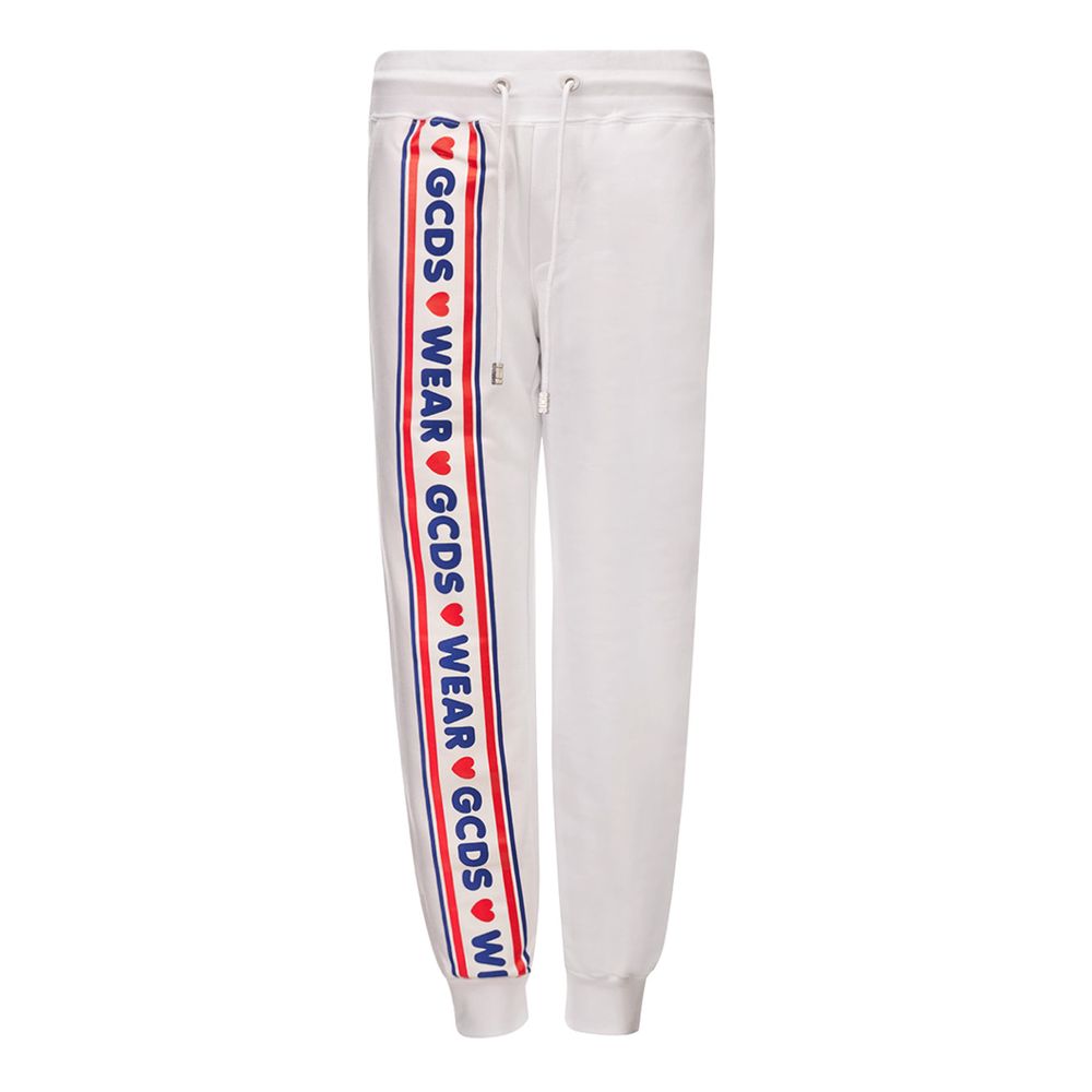 White Cotton Jogger Sweatpants