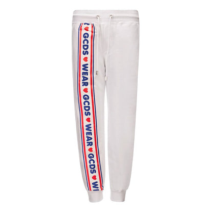 White Cotton Jogger Sweatpants