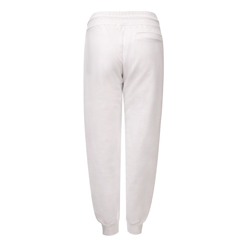 White Cotton Jogger Sweatpants