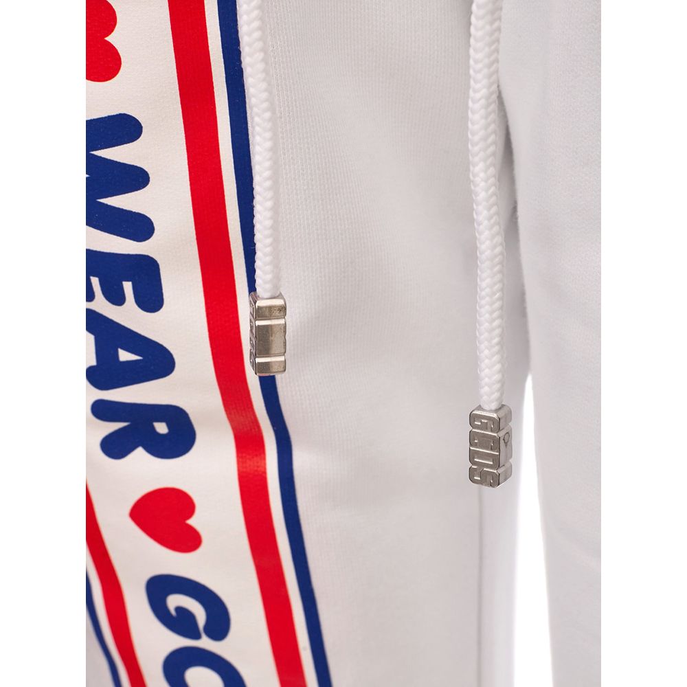 White Cotton Jogger Sweatpants