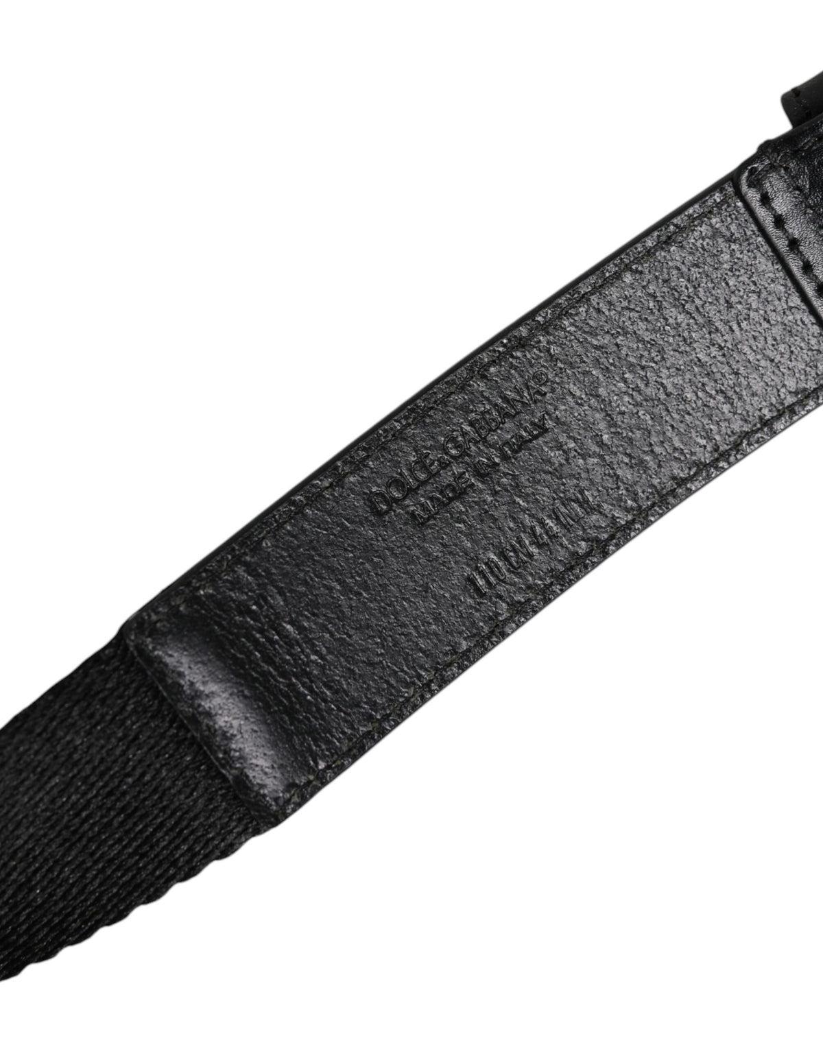 Dolce & Gabbana Nylon Leather Belt - Black White