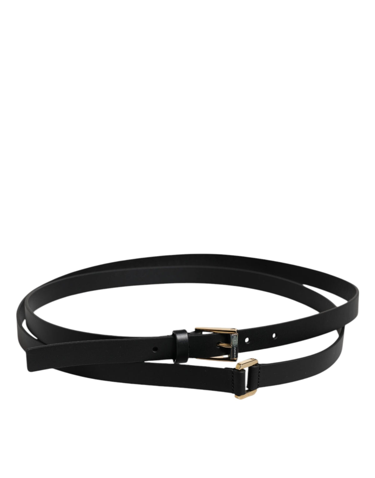 Dolce & Gabbana Calfskin Leather Belt - Black
