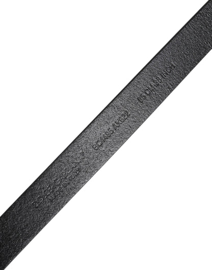 Dolce & Gabbana Calfskin Leather Belt - Black