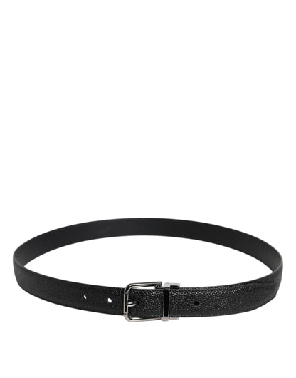 Dolce & Gabbana Calf Leather Belt - Black