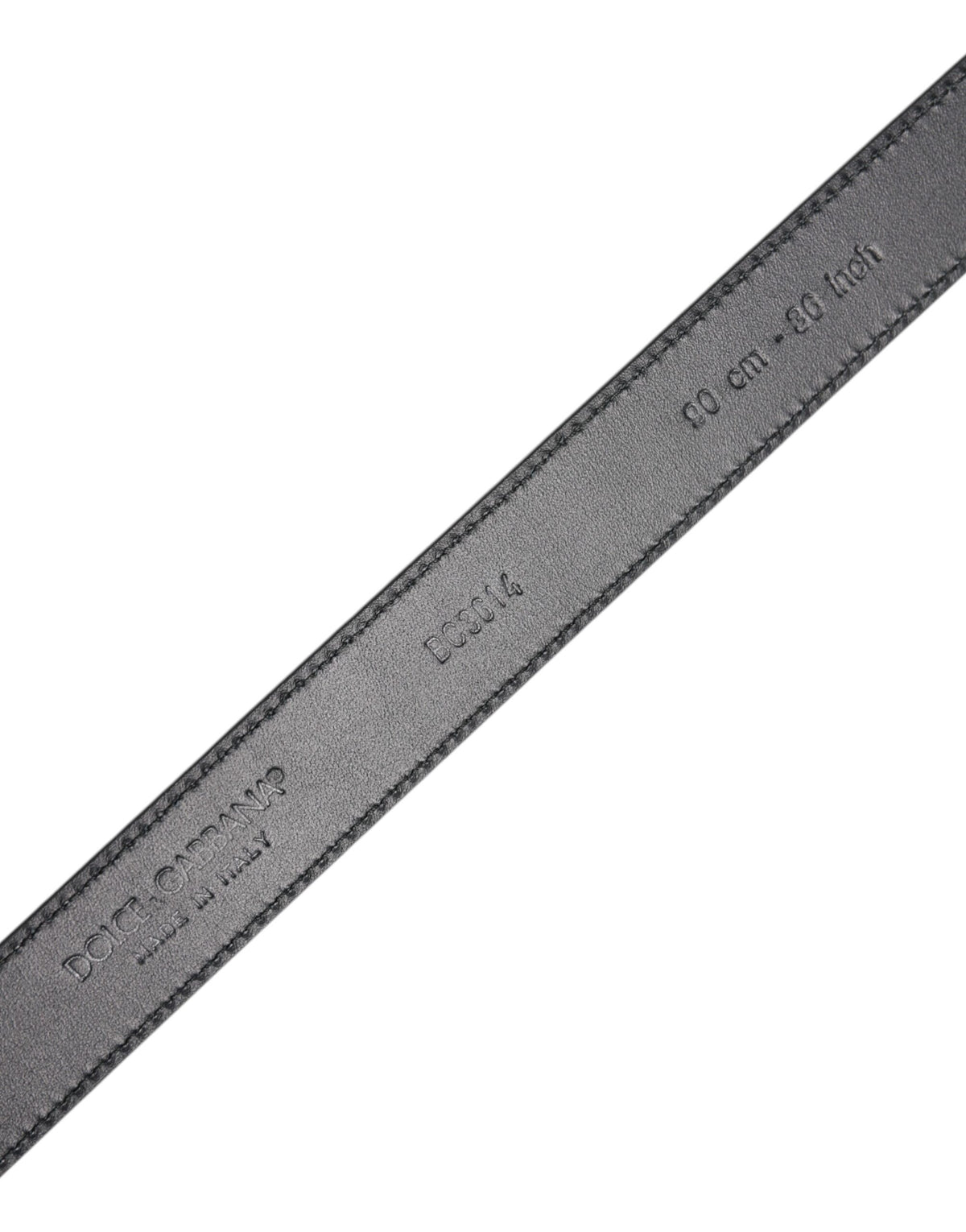 Dolce & Gabbana Calf Leather Belt - Black