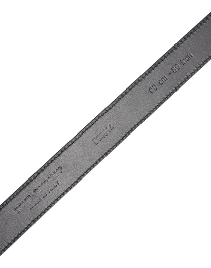 Dolce & Gabbana Calf Leather Belt - Black
