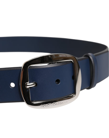 Dolce & Gabbana Calf Leather Belt - Blue