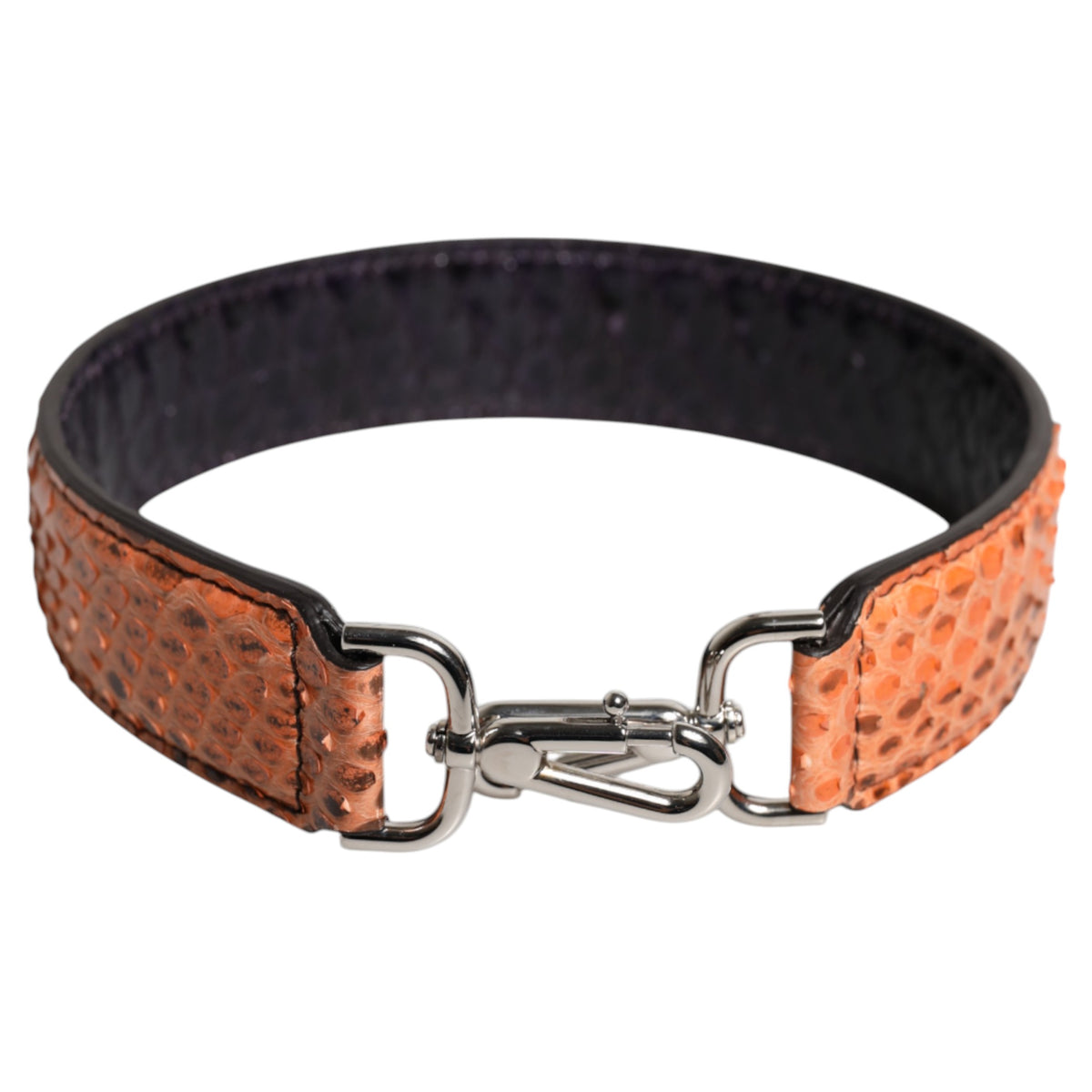 Dolce & Gabbana Python Leather Shoulder Strap - Beige Black Silver