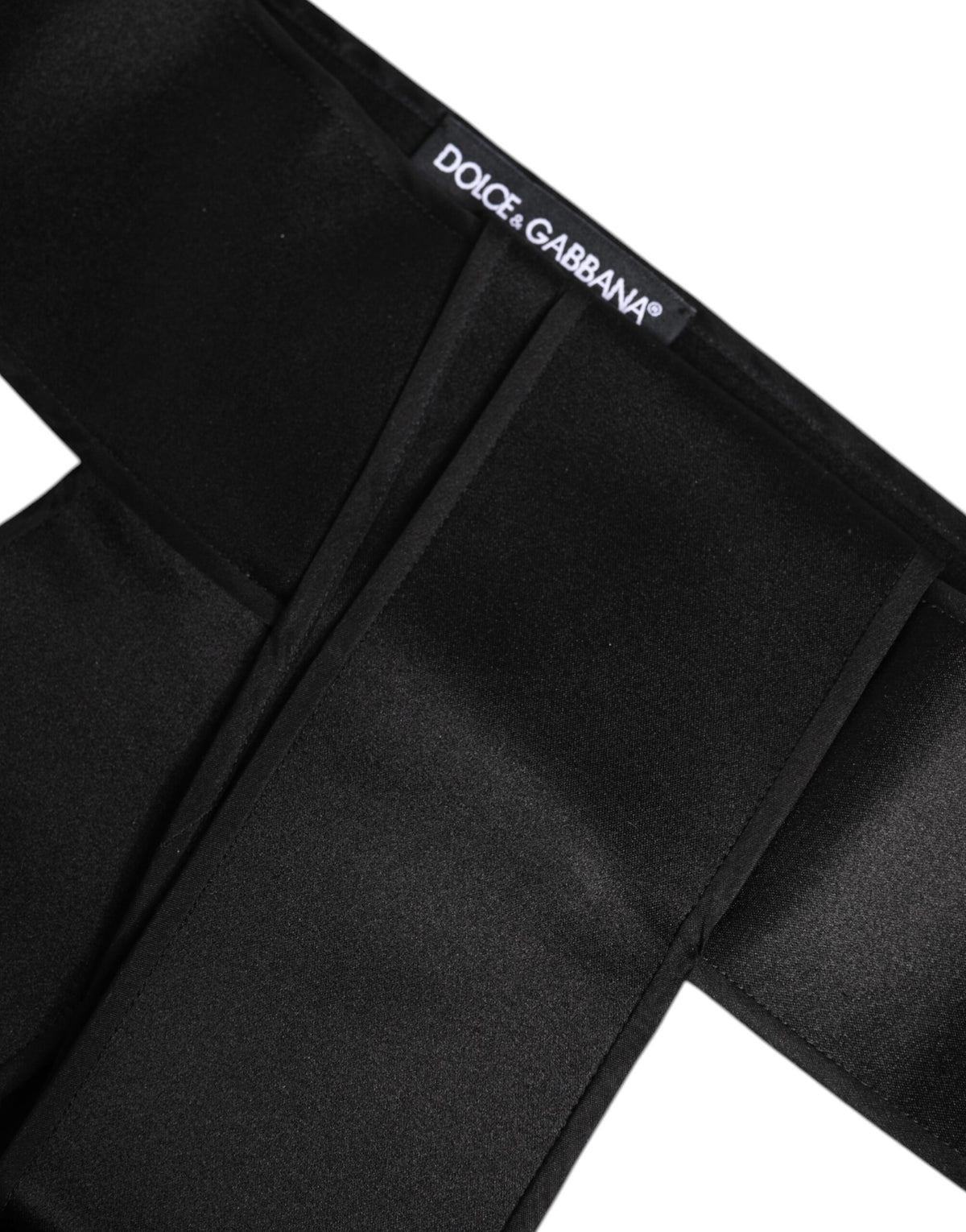 Dolce & Gabbana Silk Satin Belt - Black