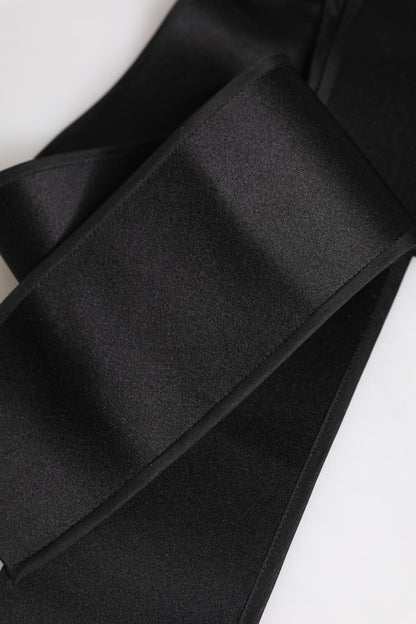 Dolce & Gabbana Silk Satin Belt - Black